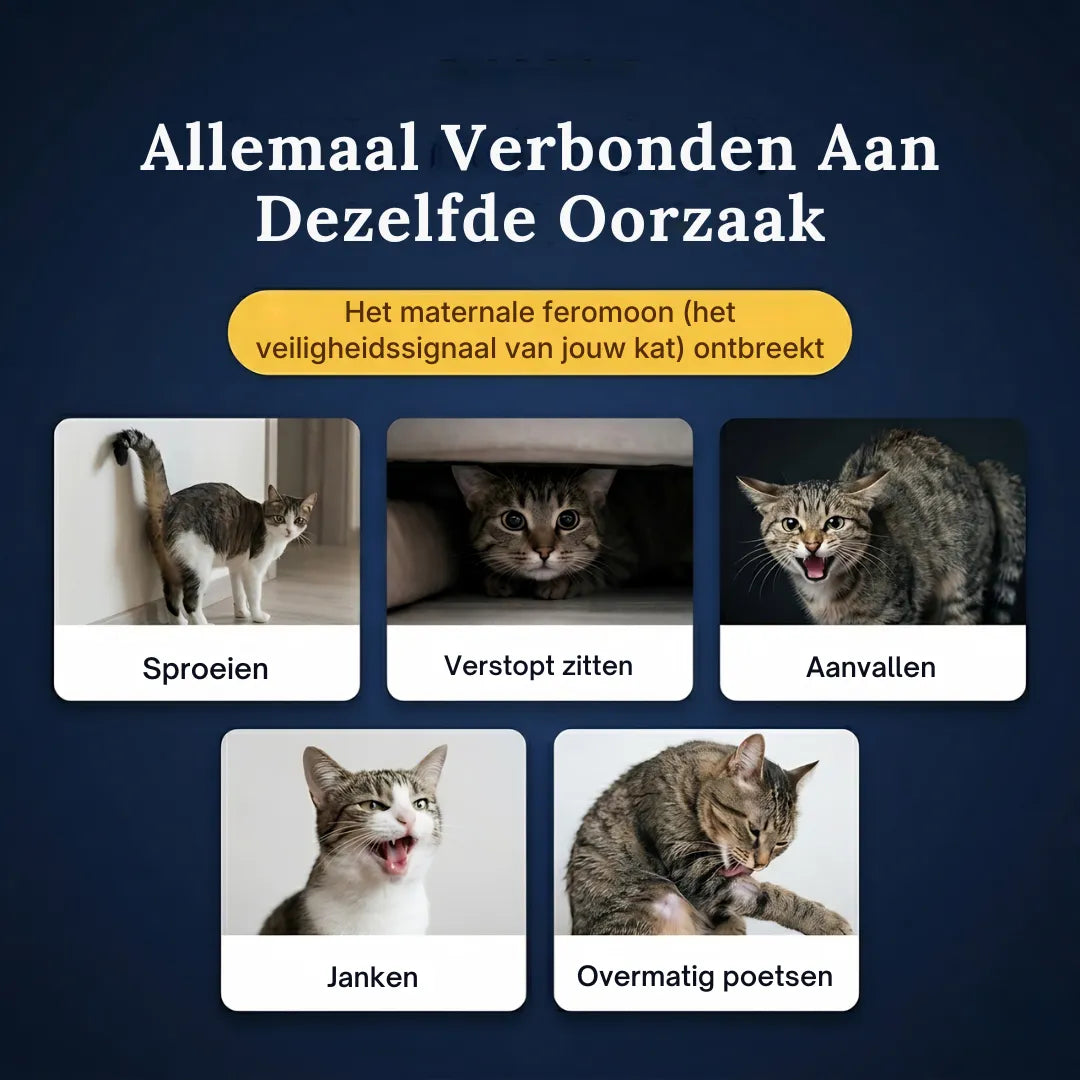 Verzachtende feromoondiffuser voor katten