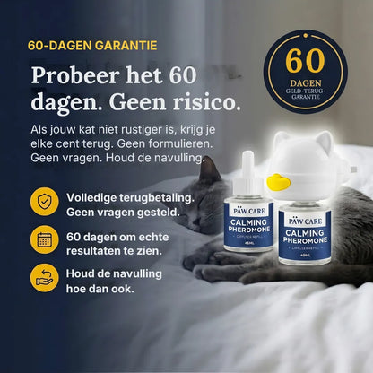 Verzachtende feromoondiffuser voor katten